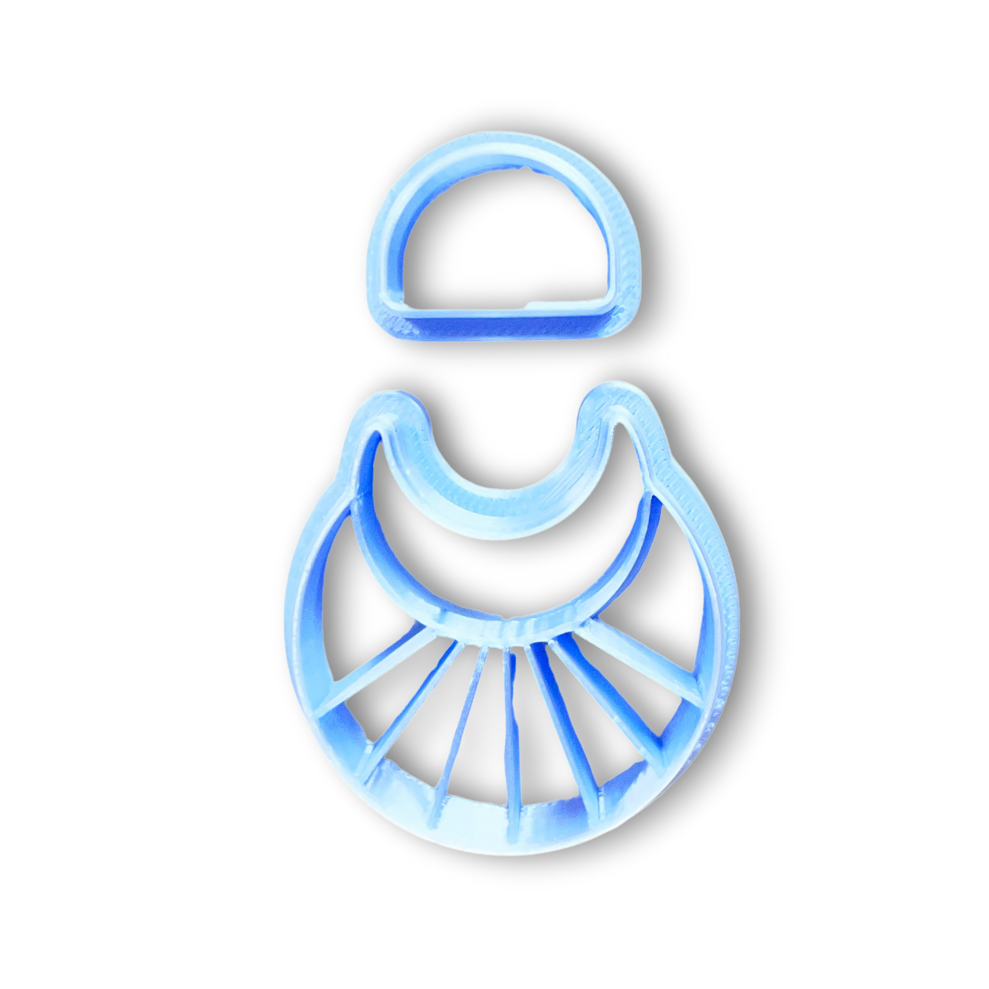 Crescent Halo Polymer Clay Cutter Top View