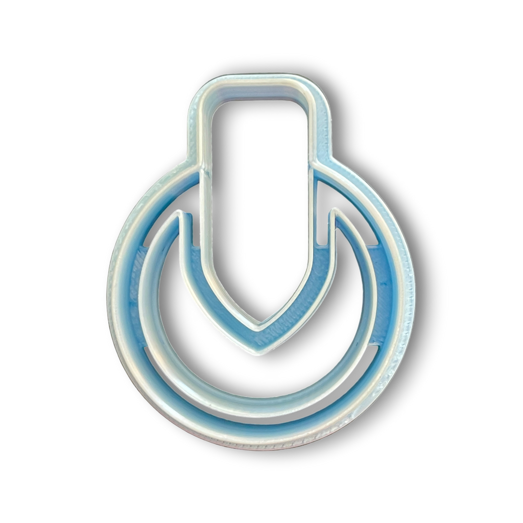 Crest Arc Drop Polymer Clay Cutter Top View