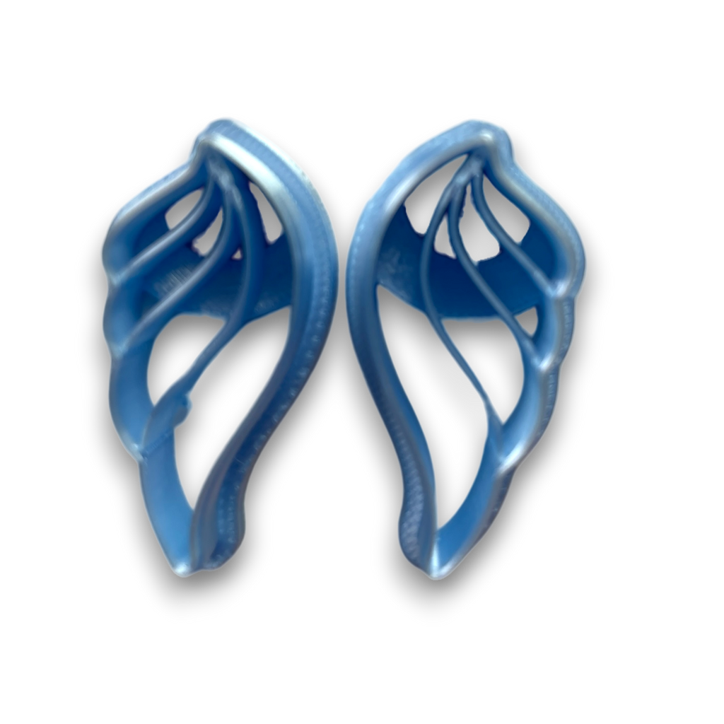 Feather Wing Polymer Clay Cutter Set of 2 Top View