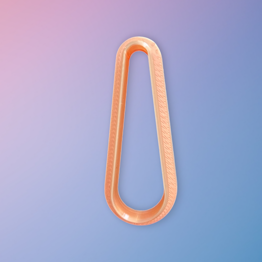 Long Teardrop Polymer-Clay-Cutter Top View