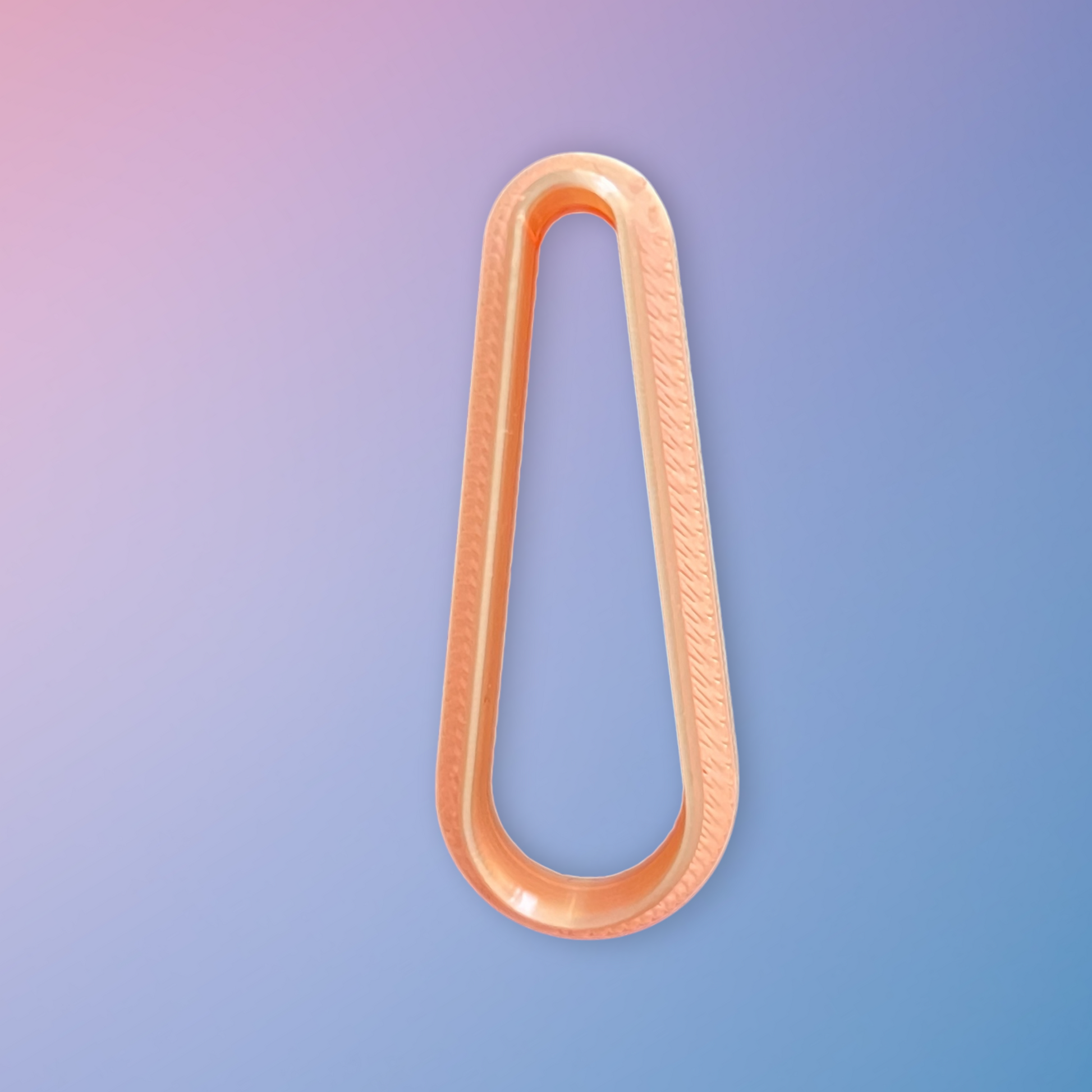 Long Teardrop Polymer-Clay-Cutter Top View