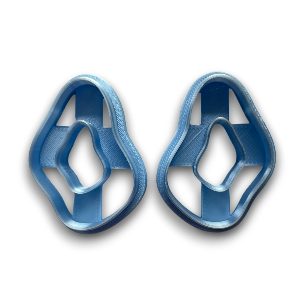 River Loop Polymer Clay Cutter Set of 2 Top View