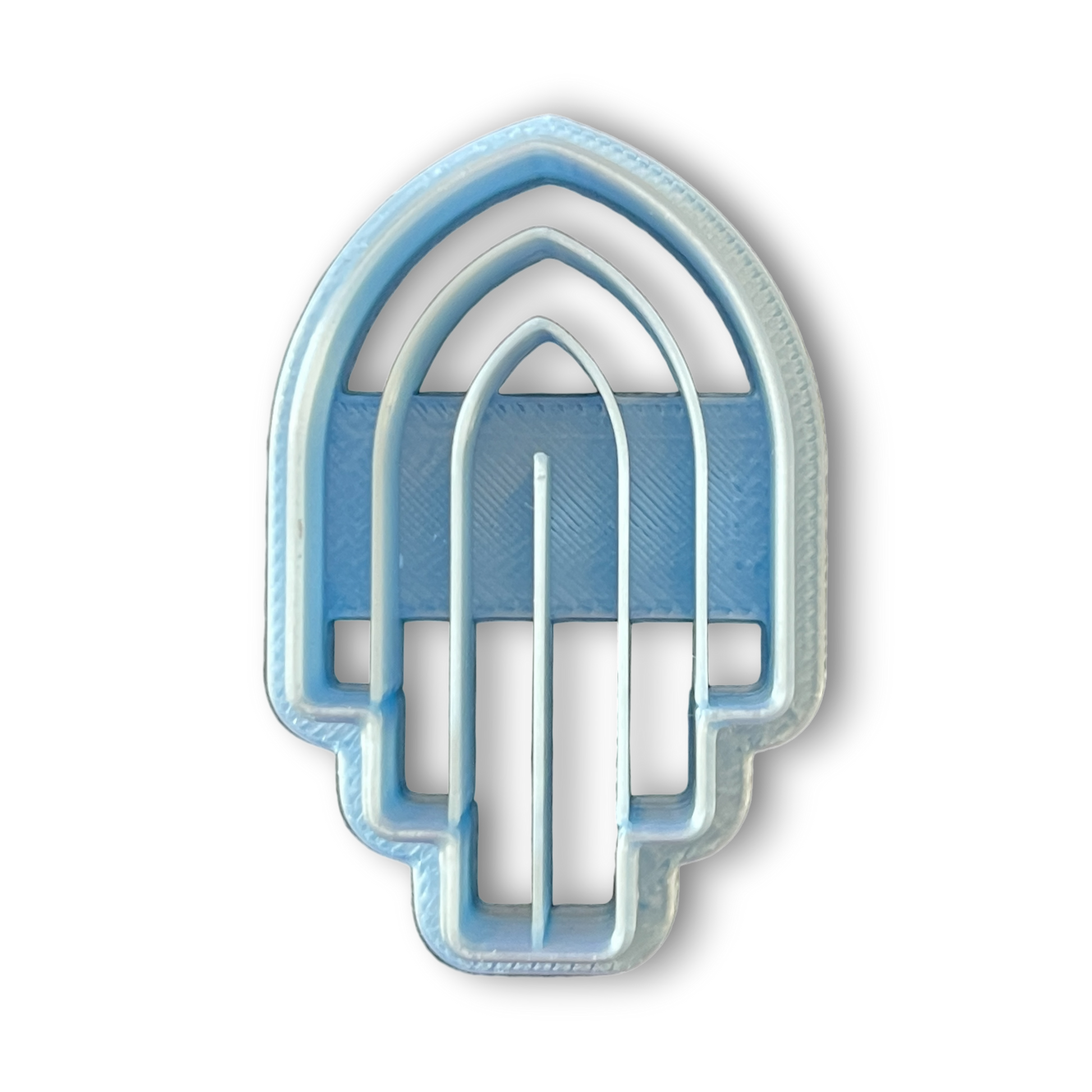 Staggered Layered Arch Polymer Clay Cutter Top View