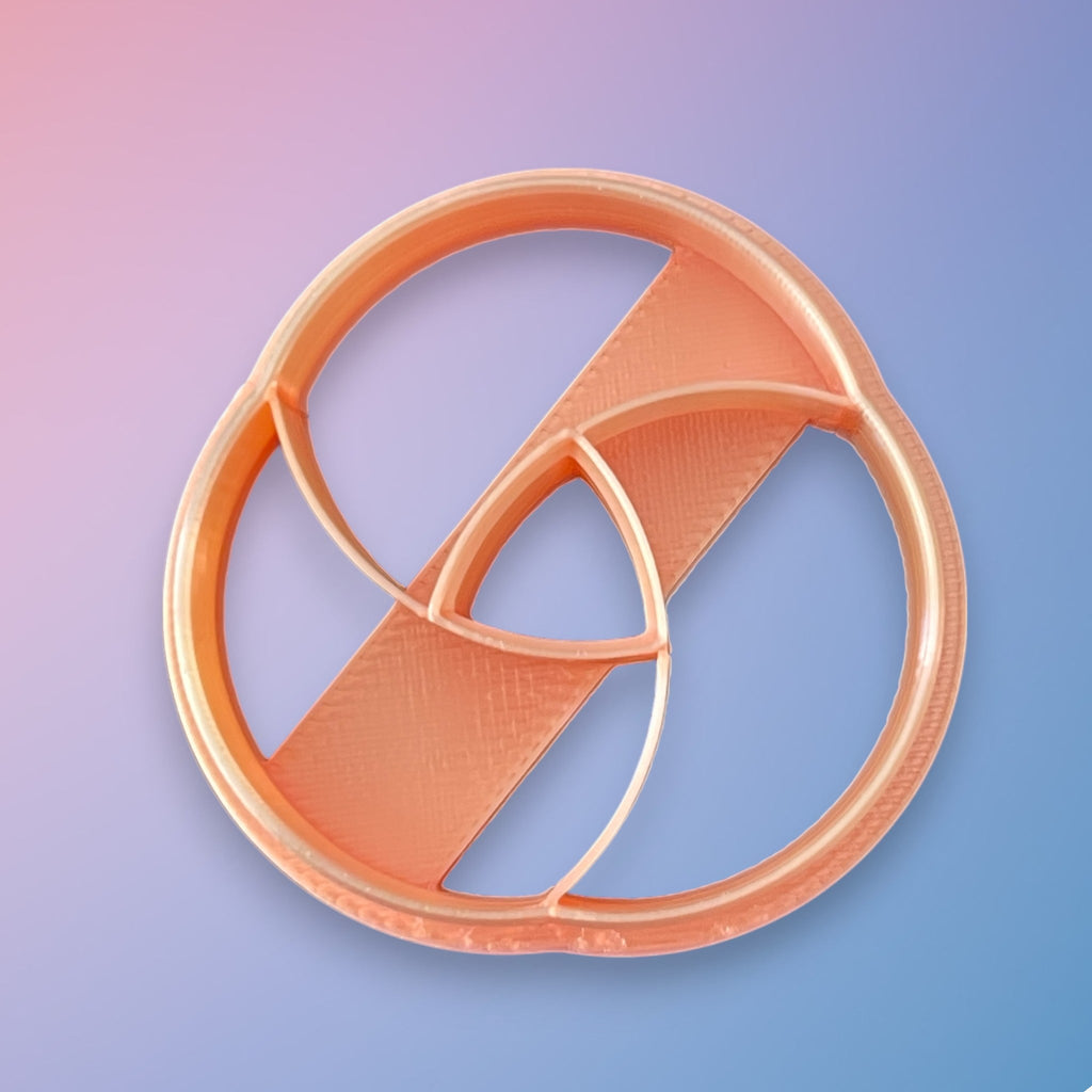 Twist Knot Ring Polymer-Clay-Cutter Top View