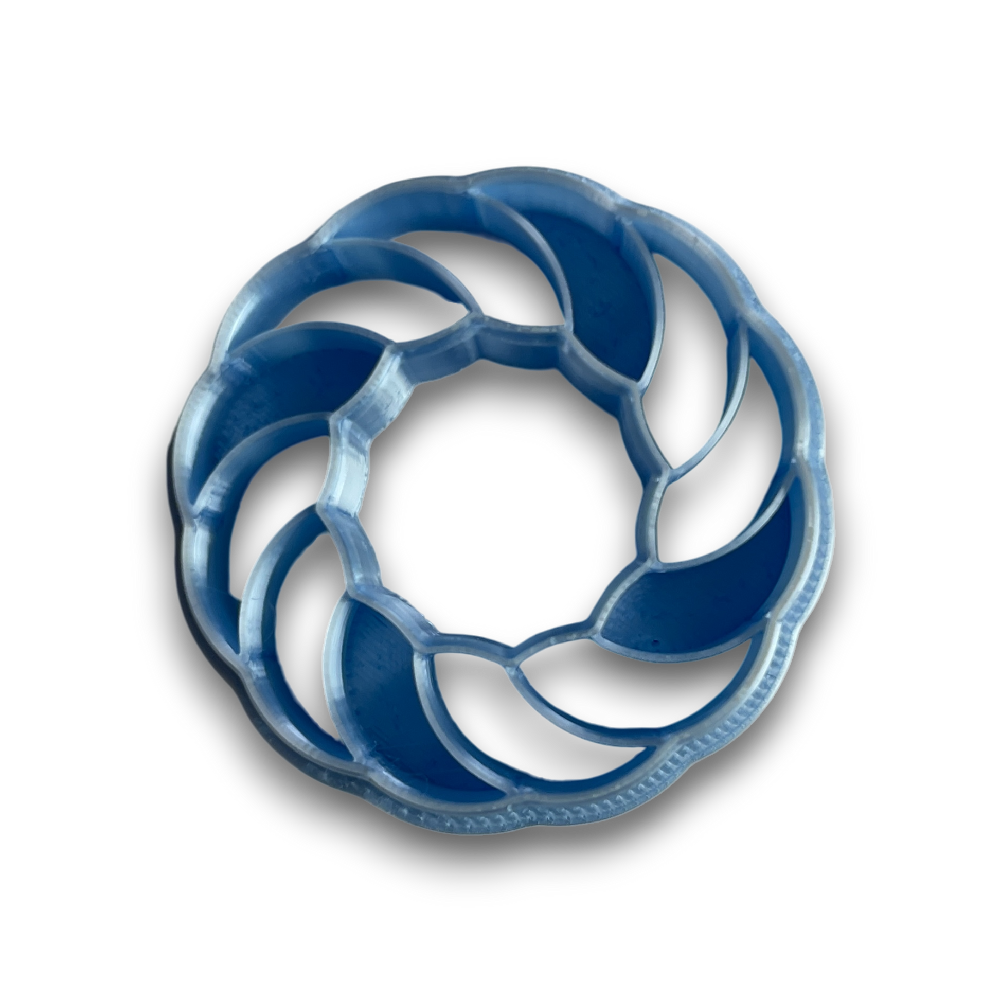 twist wreath Polymer Clay Cutter Top View