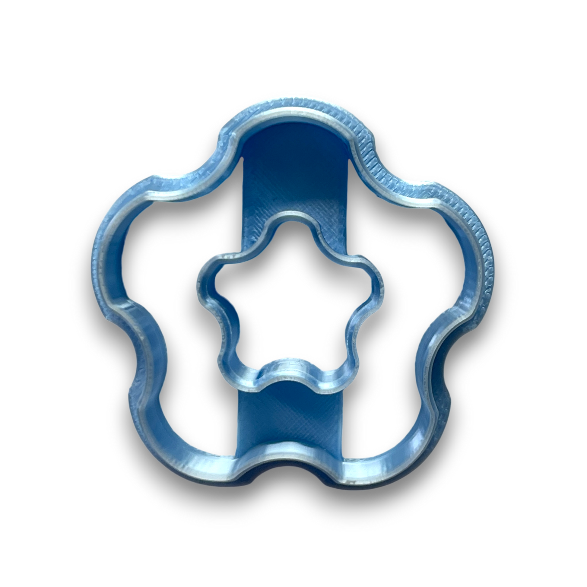 Wave Bloom Polymer Clay Cutter Top View