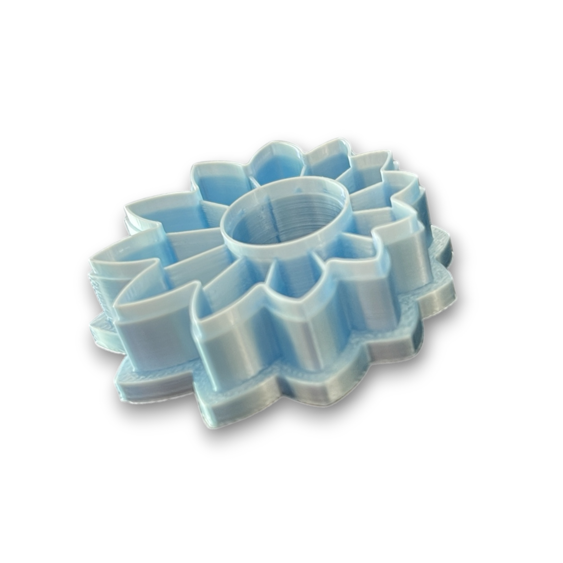Boho Daisy Donut Polymer Clay Cutter Side View