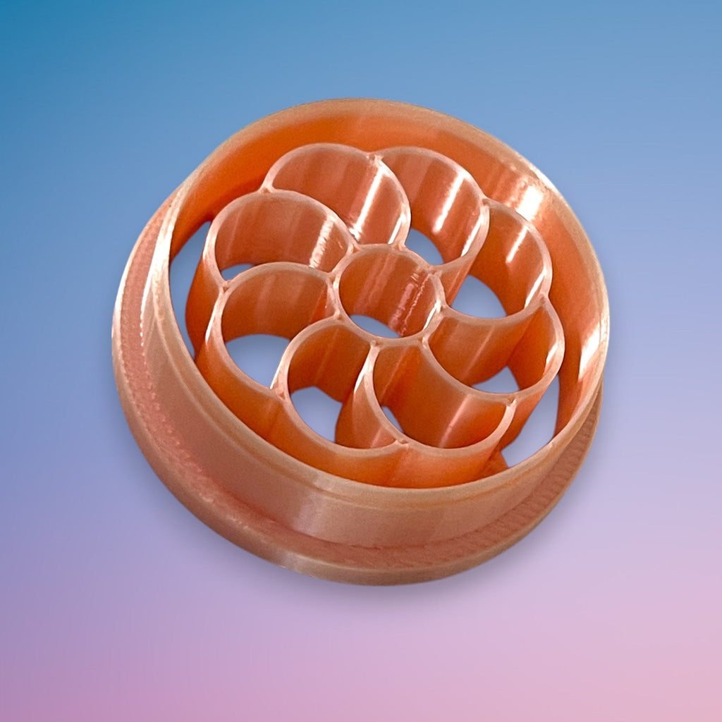 Deco Daisy Polymer Clay Cutter Side View
