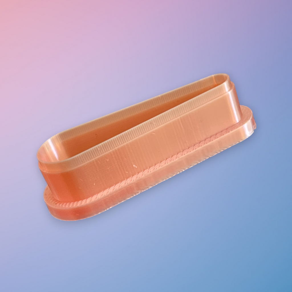 Long Teardrop Polymer Clay Cutter Side View