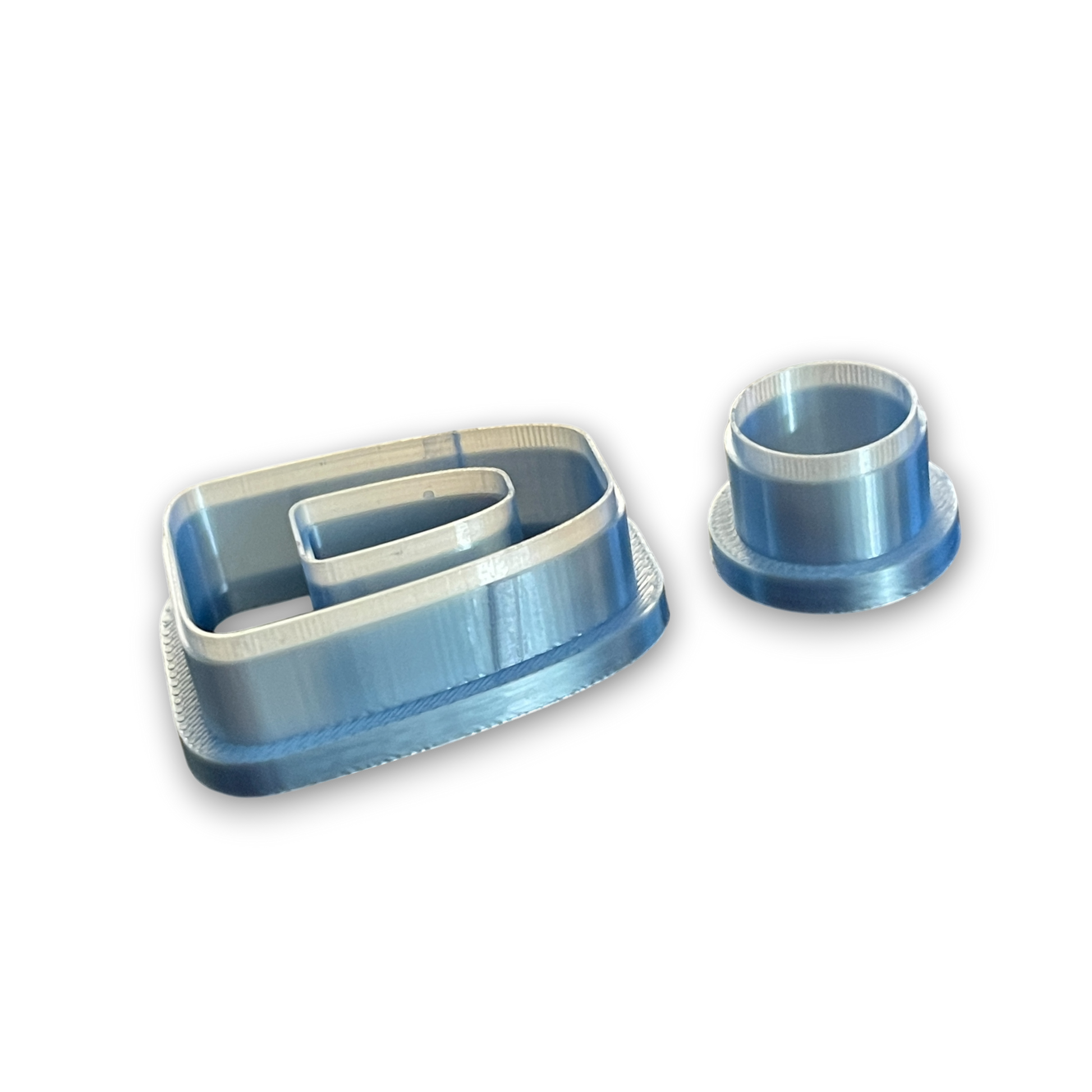 Soft Trapezoid Donut Drop Polymer Clay Cutter Side View