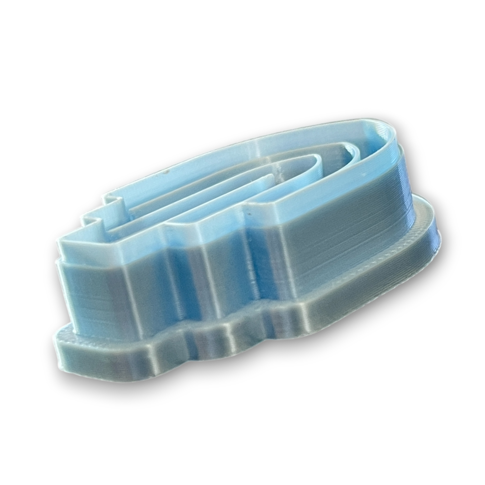 Staggered Layered Arch Polymer Clay Cutter Side View