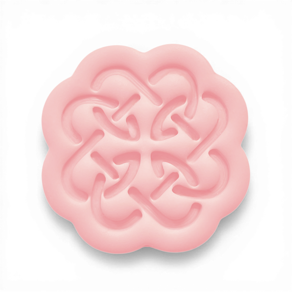 Polymer Clay Pink Celtic Bloom Cutter