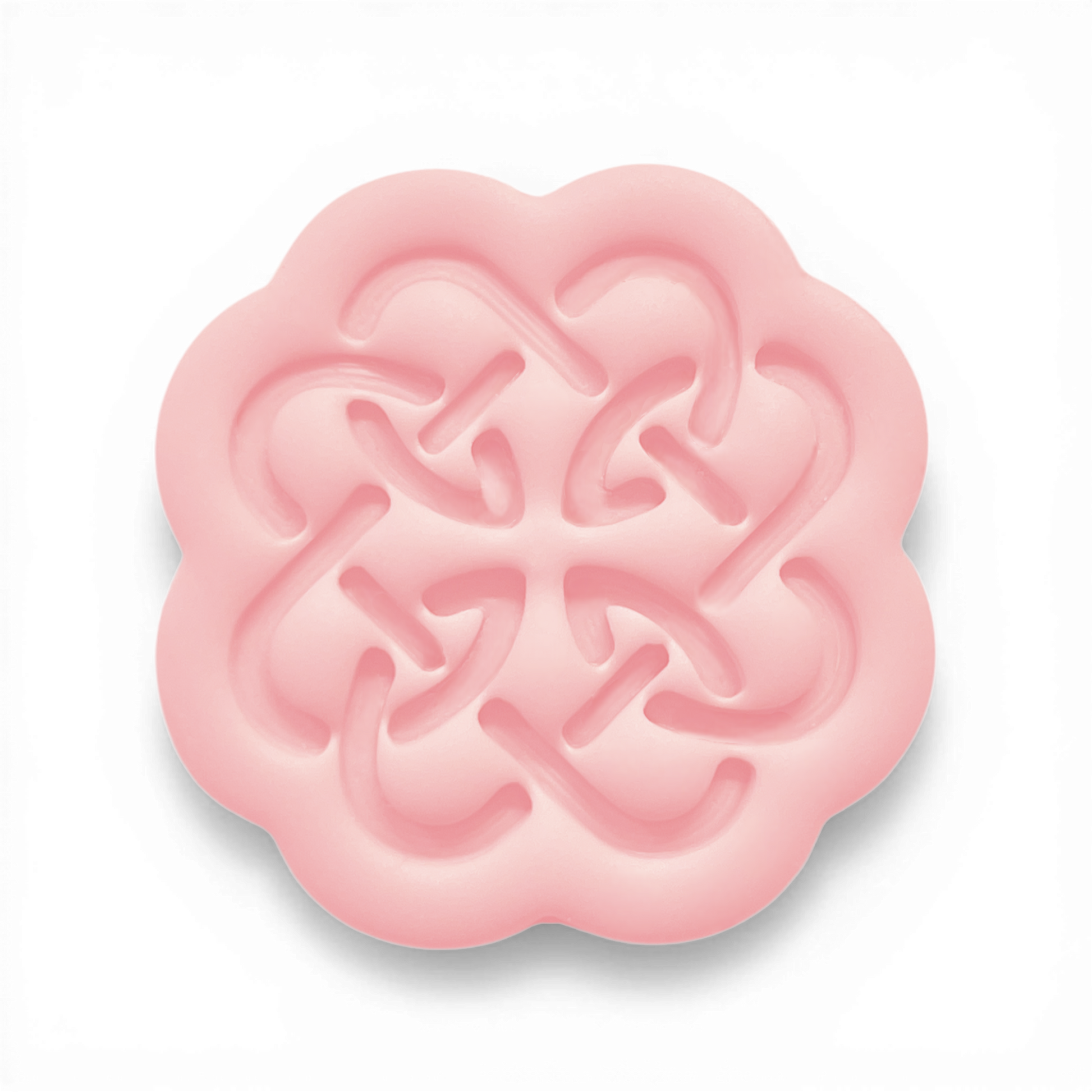 Polymer Clay Pink Celtic Bloom Cutter