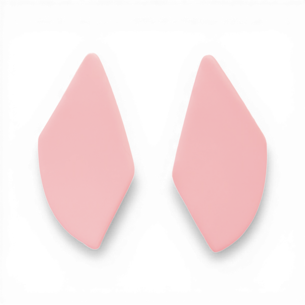 Polymer Clay Pink Ember Blade Cutter Set of 2