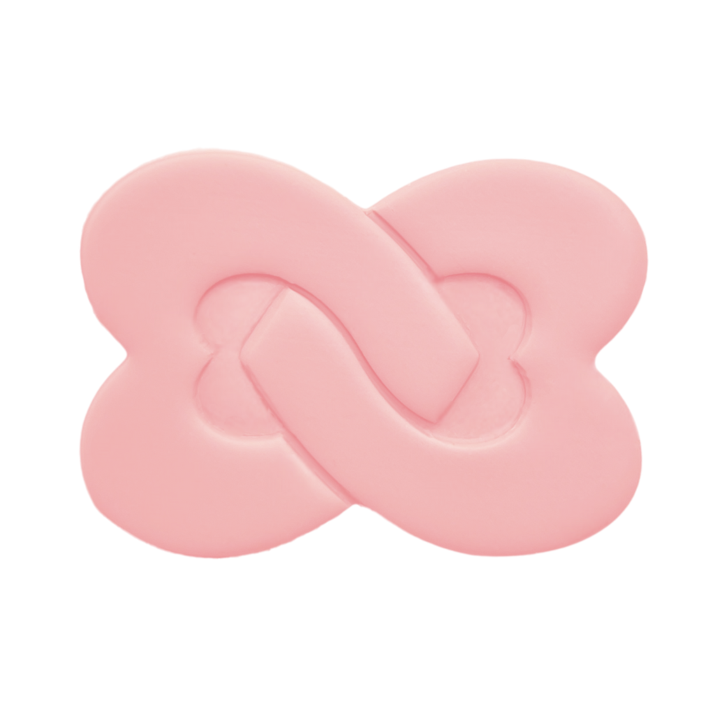 Polymer Clay Pink Entwined Hearts 2 Cutter