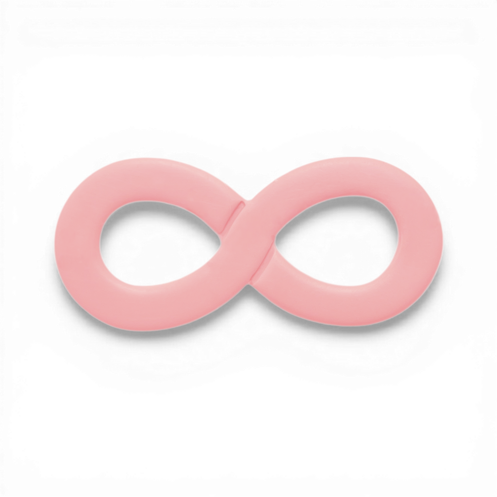 Polymer Clay Pink Infinity Cutter
