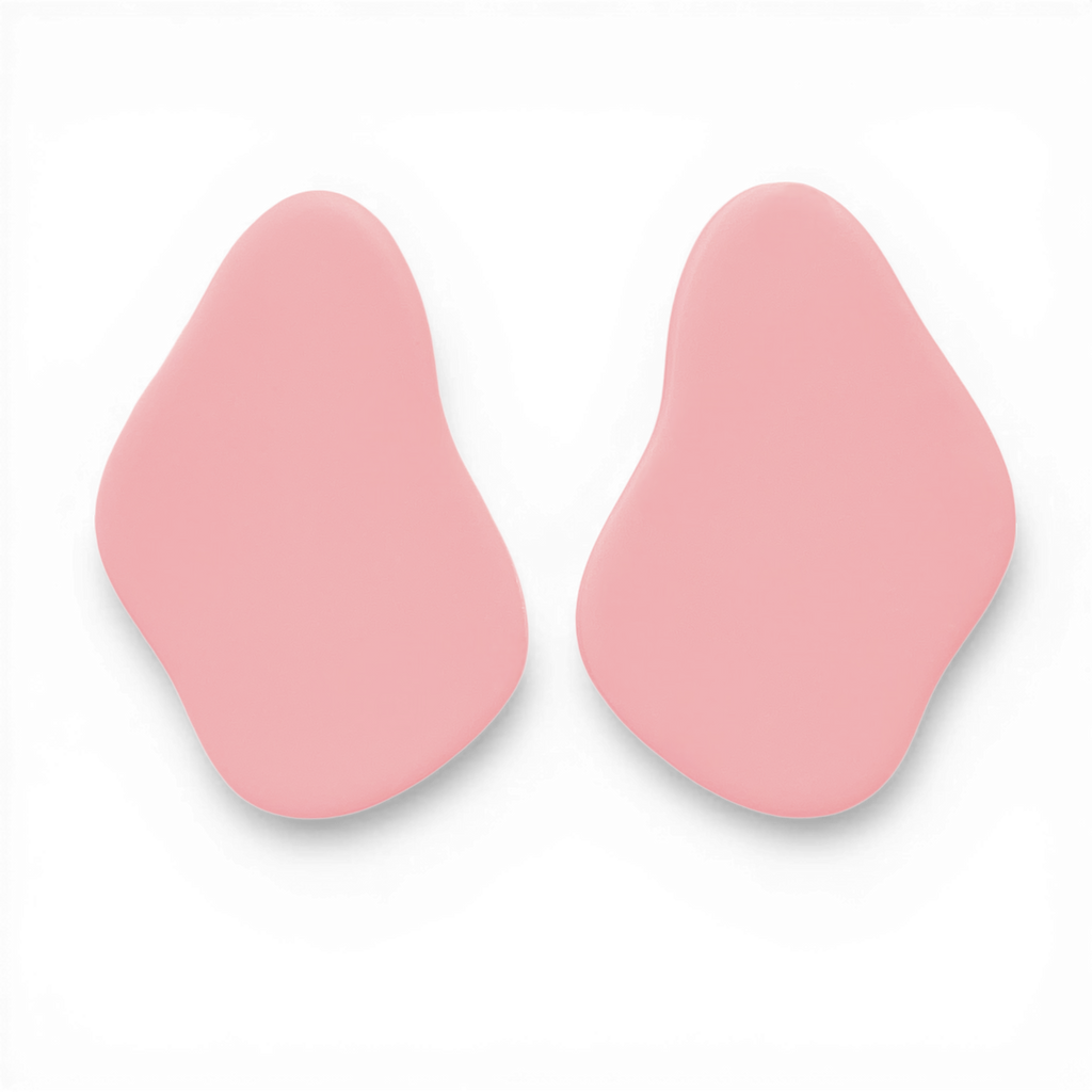 Polymer Clay Pink River Drop Cutter Set of 2