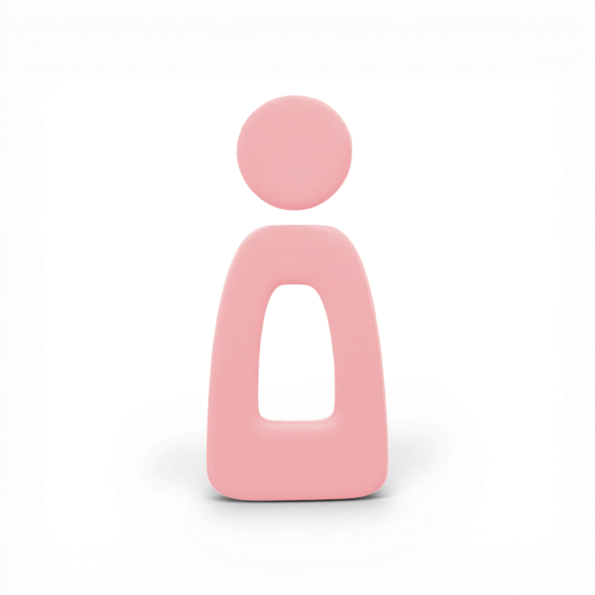 Polymer Clay Pink Soft Trapezoid Donut Drop Cutter