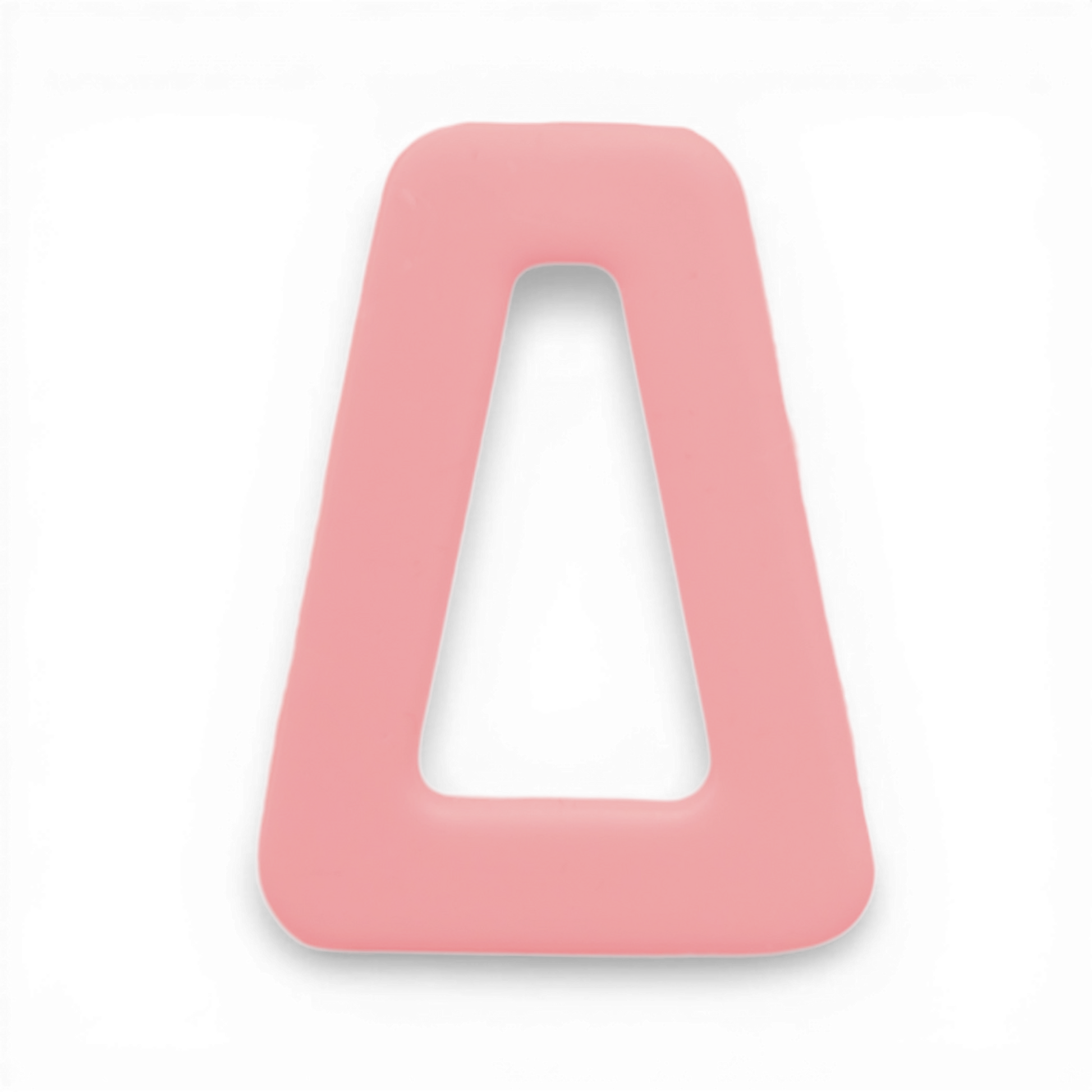 Polymer Clay Pink Trapezoid Loop Cutter