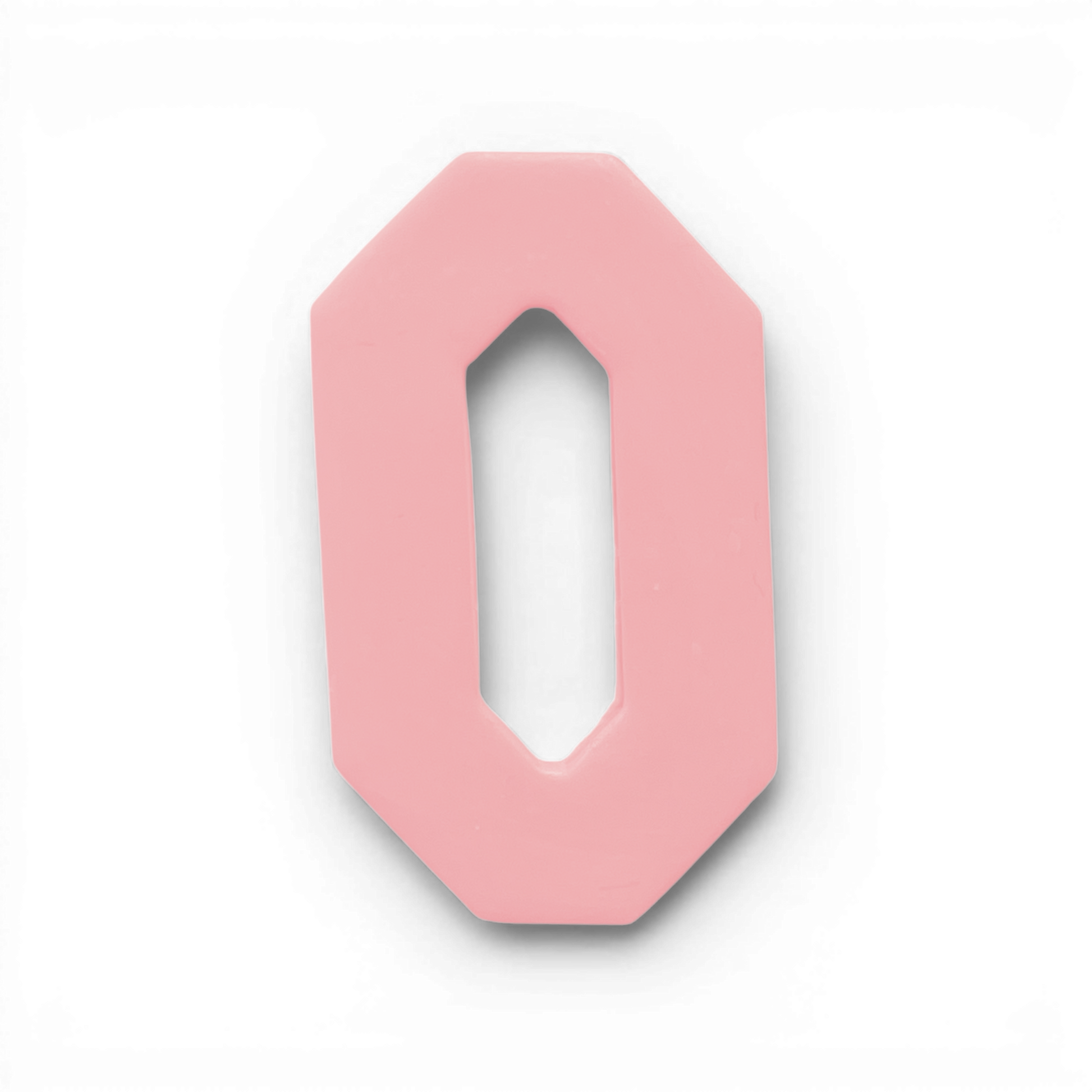 Polymer Clay Pink Long Octagon Donut Cutter