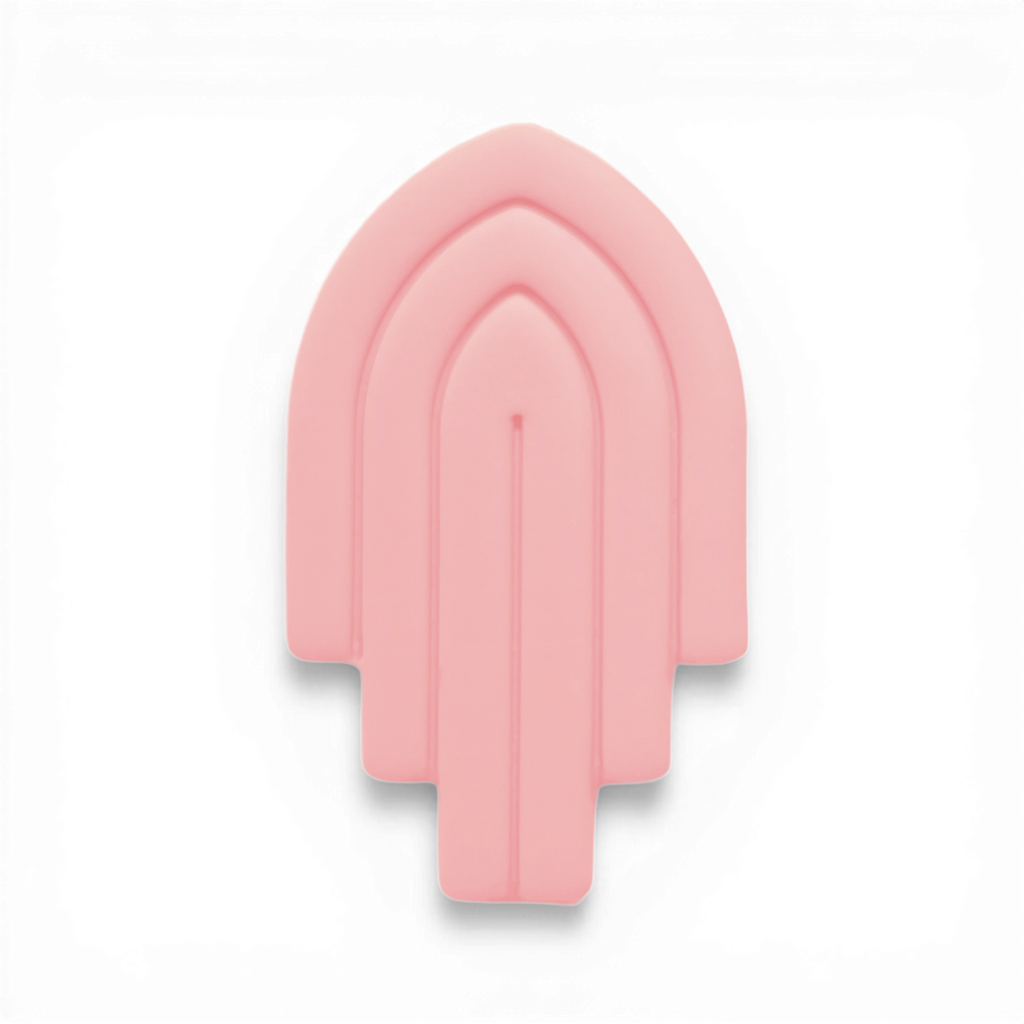 Polymer Clay Pink Staggered Layered Arch Cutter