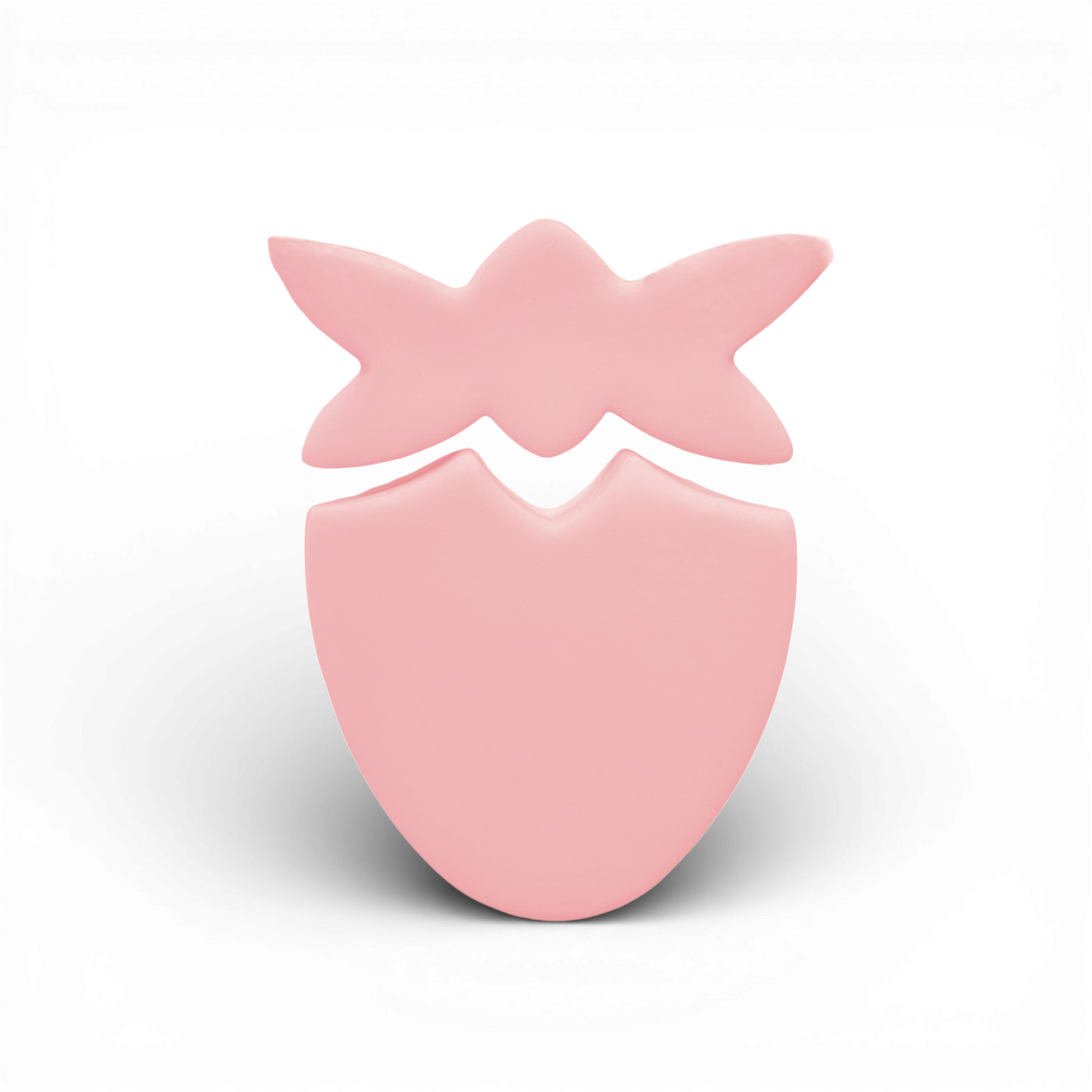 Polymer Clay pink Strawberry Cutter
