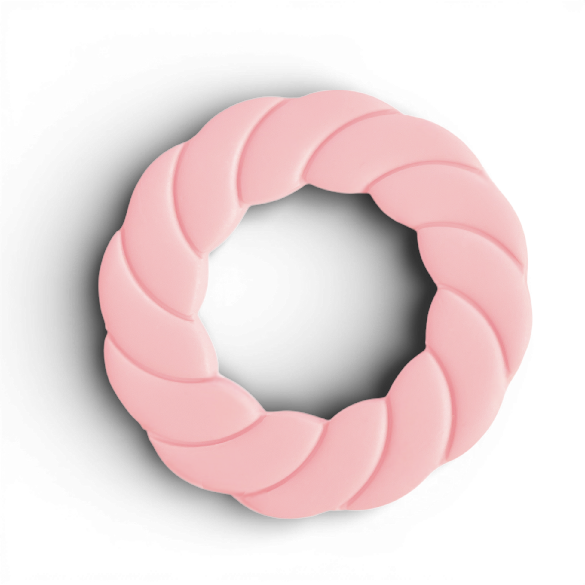 Polymer Clay Pink twist wreath Cutter