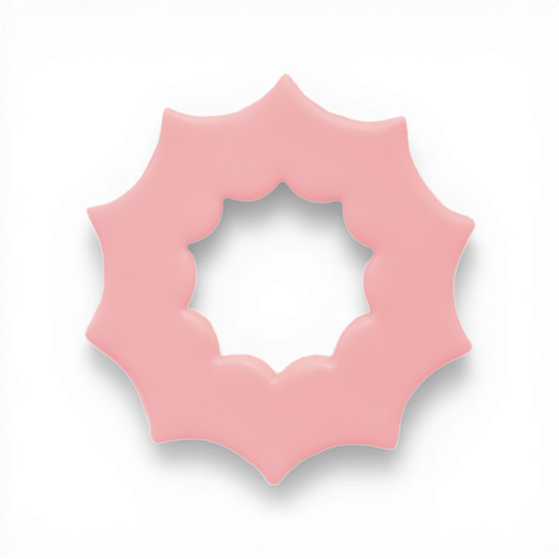 Polymer Clay Pink Web Donut Cutter