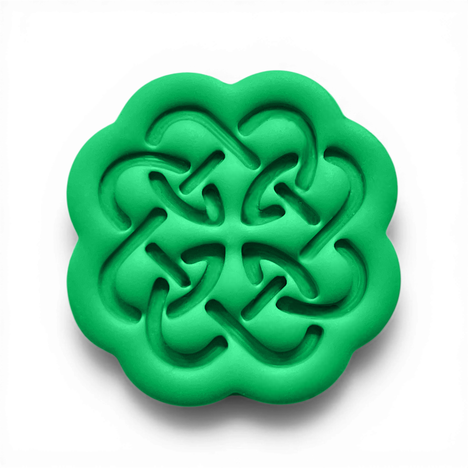 Polymer Clay Green Celtic Bloom Cutter