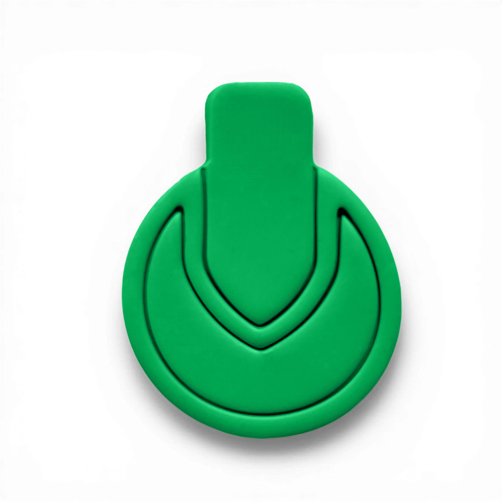 Polymer Clay Green Crest Arc Drop Cutter