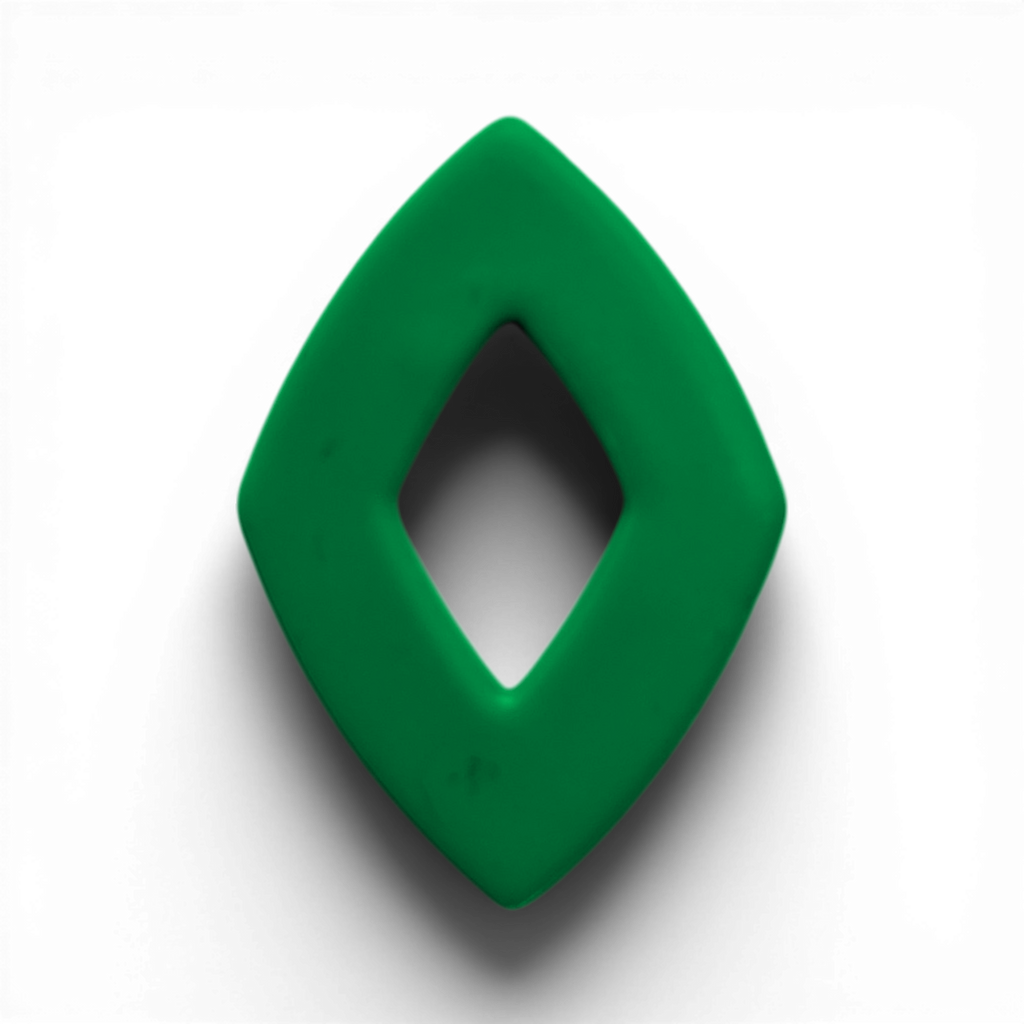 Polymer Clay Green Diamond Frame Cutter