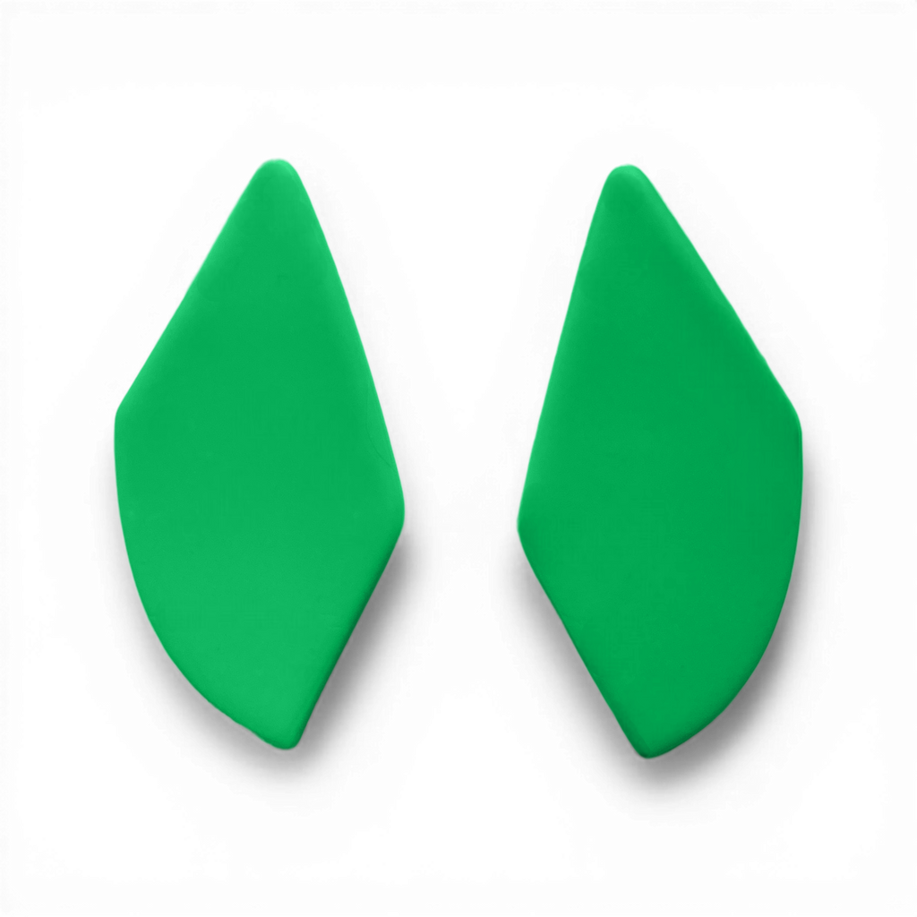 Polymer Clay Green Ember Blade Cutter Set of 2