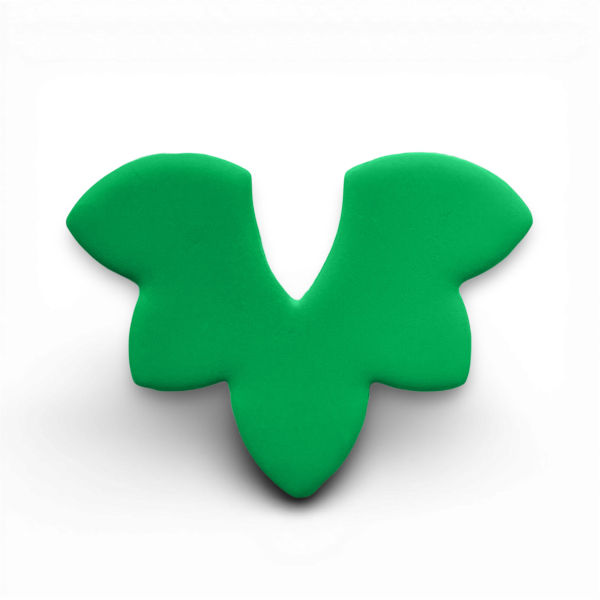 Polymer Clay Green bloom wing Cutter