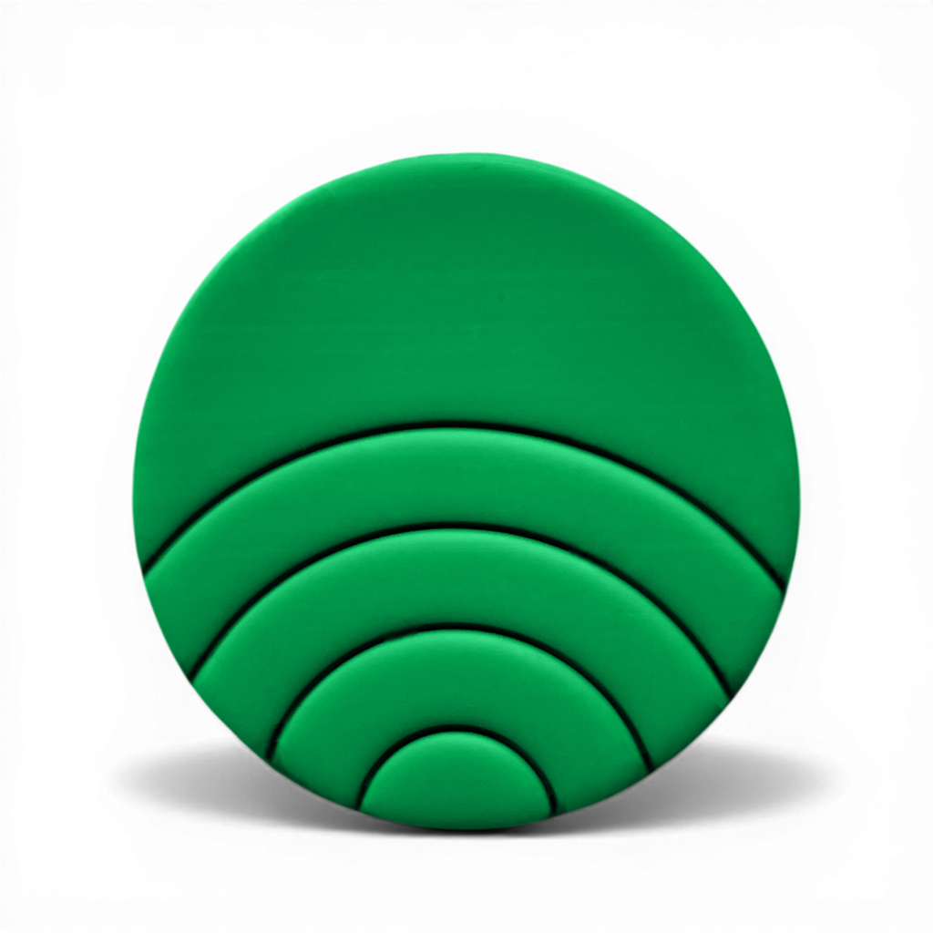 Polymer Clay Green Daybreak Disc Cutter