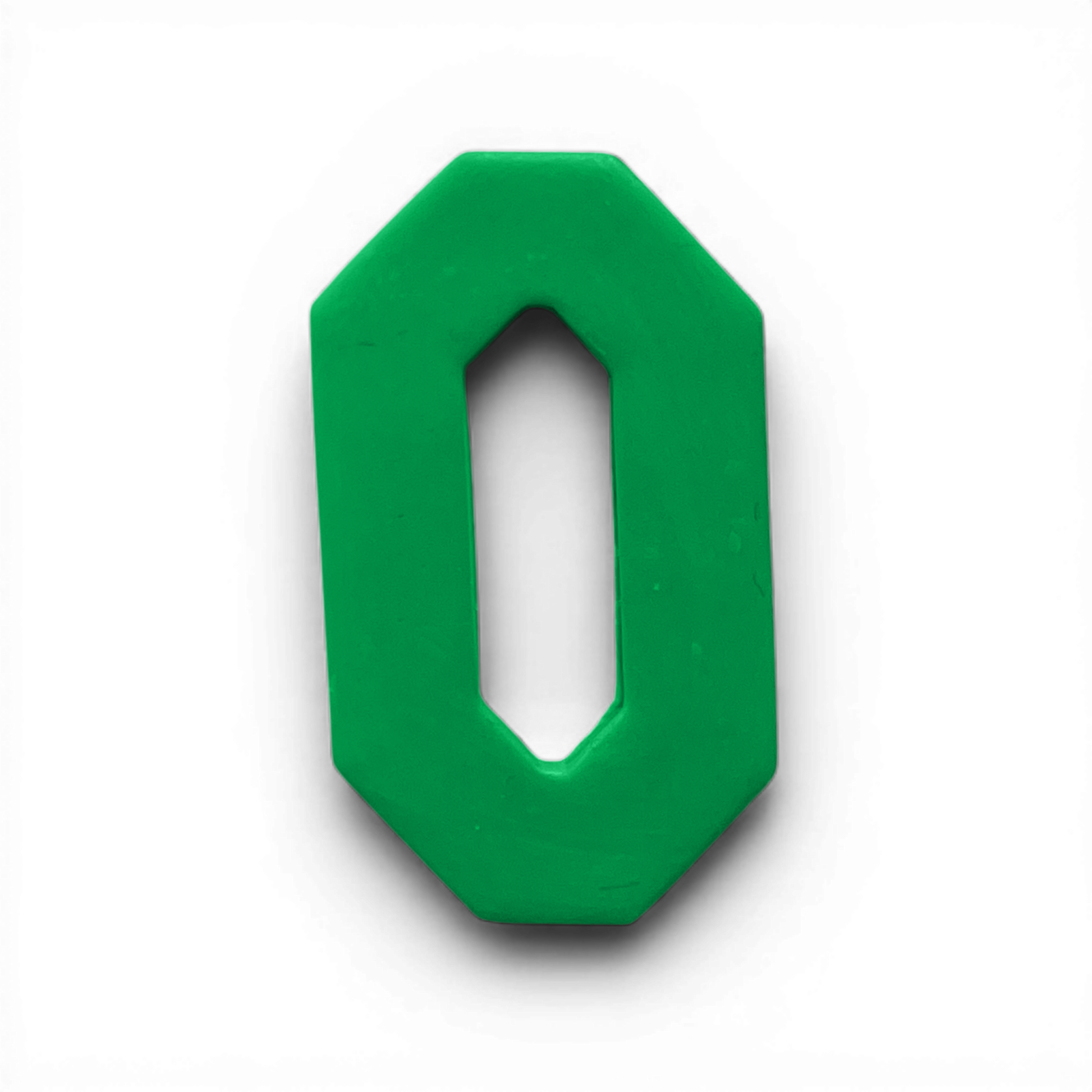 Polymer Clay Green Long Octagon Donut Cutter