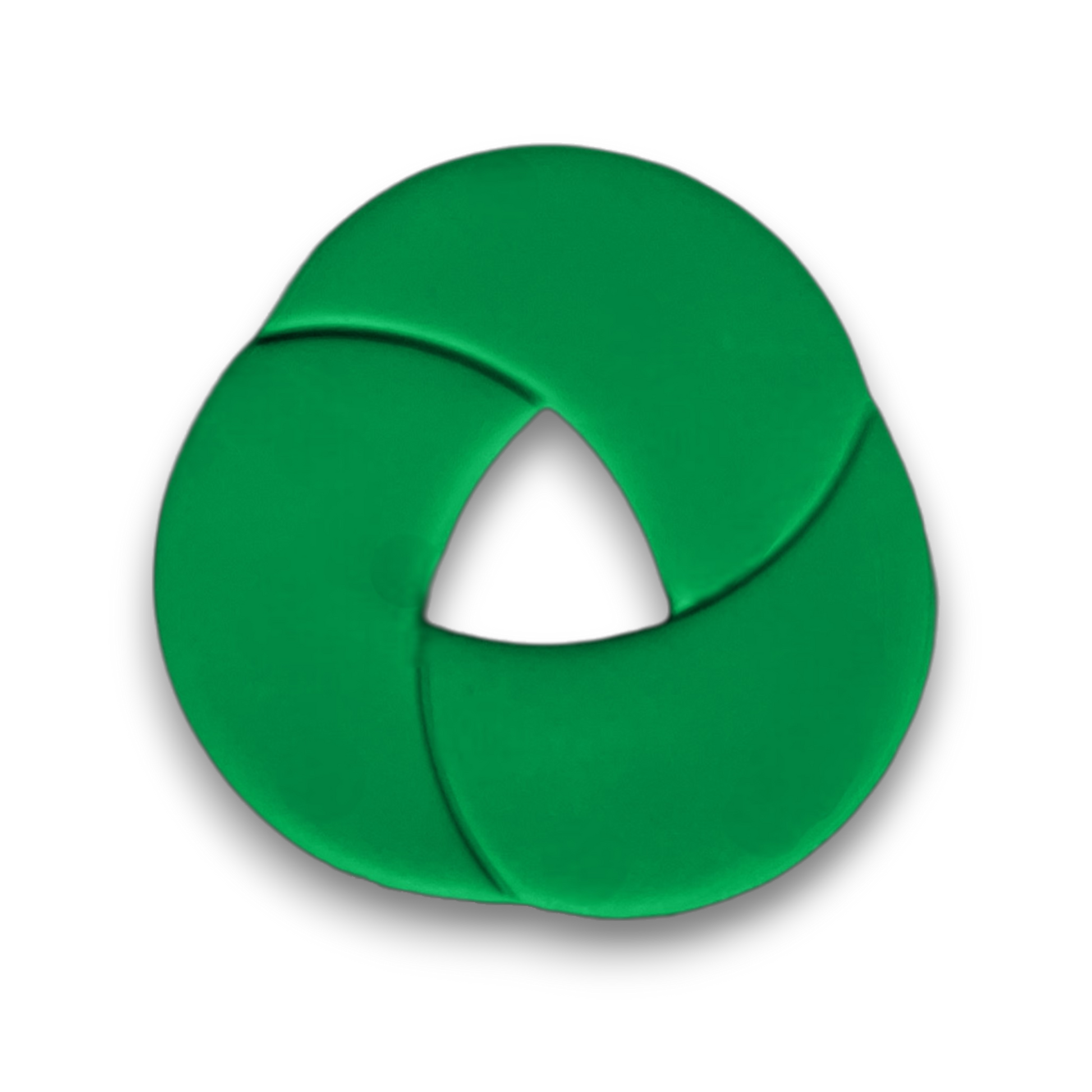 Polymer Clay Green Twist Knot Ring Cutter