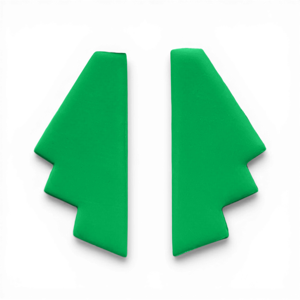 Polymer Clay Green Vanta Deco Cutter Set of 2