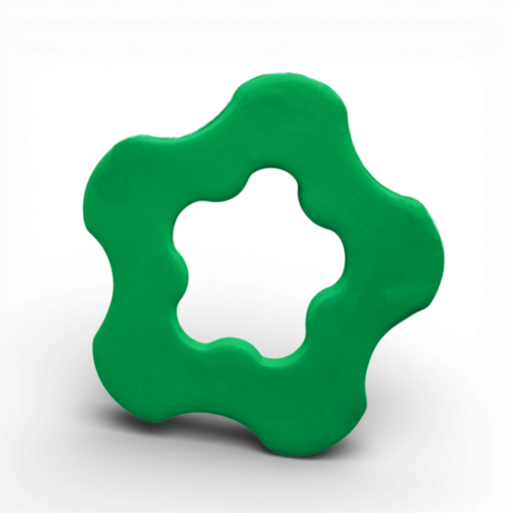 Polymer Clay Green Wave Bloom Cutter