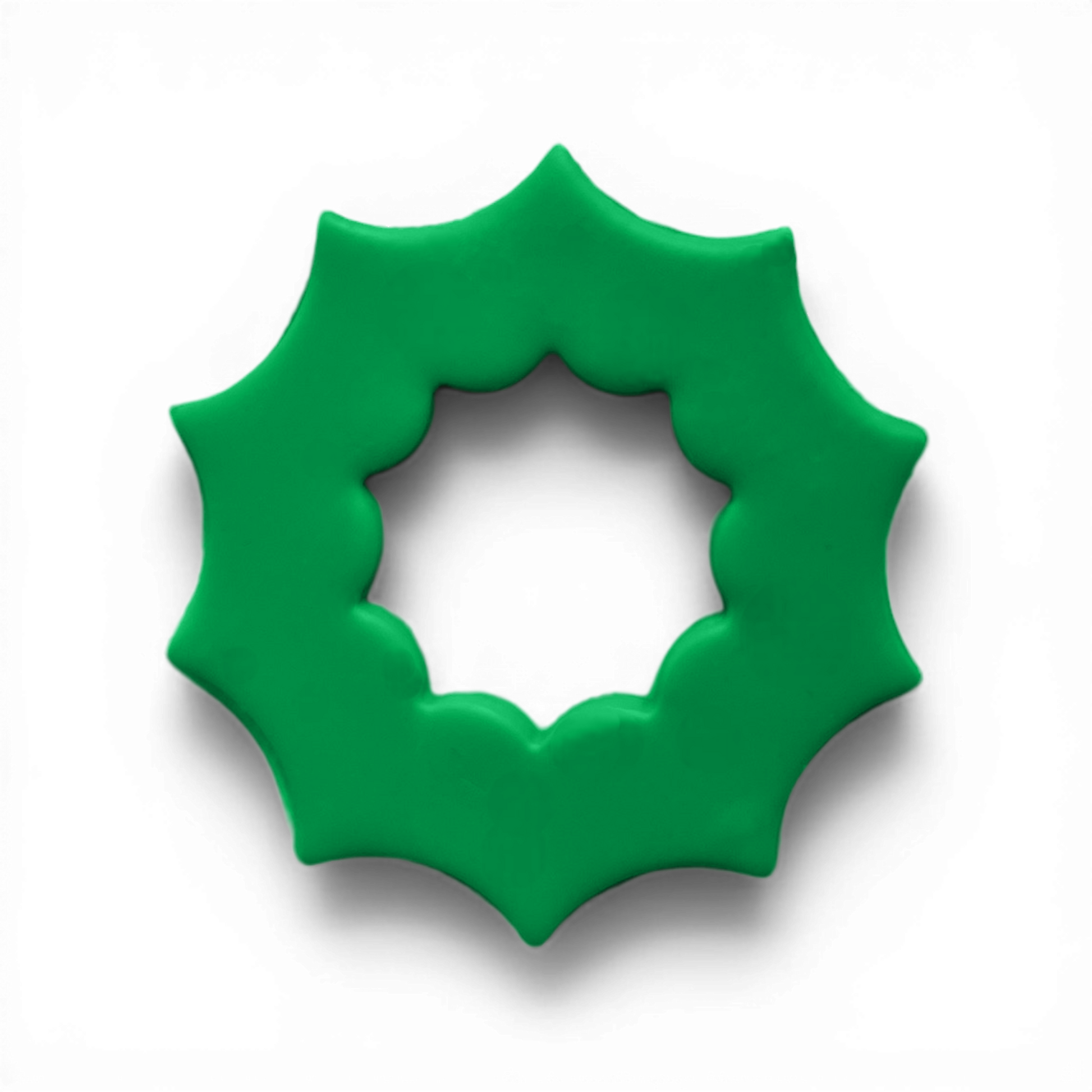 Polymer Clay Green Web Donut Cutter