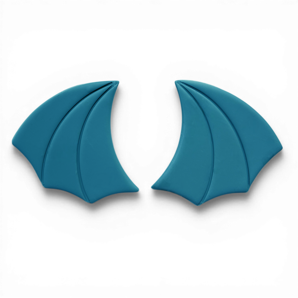 Polymer Clay Taupe Bloodmoon Wing  Cutter Set of 2