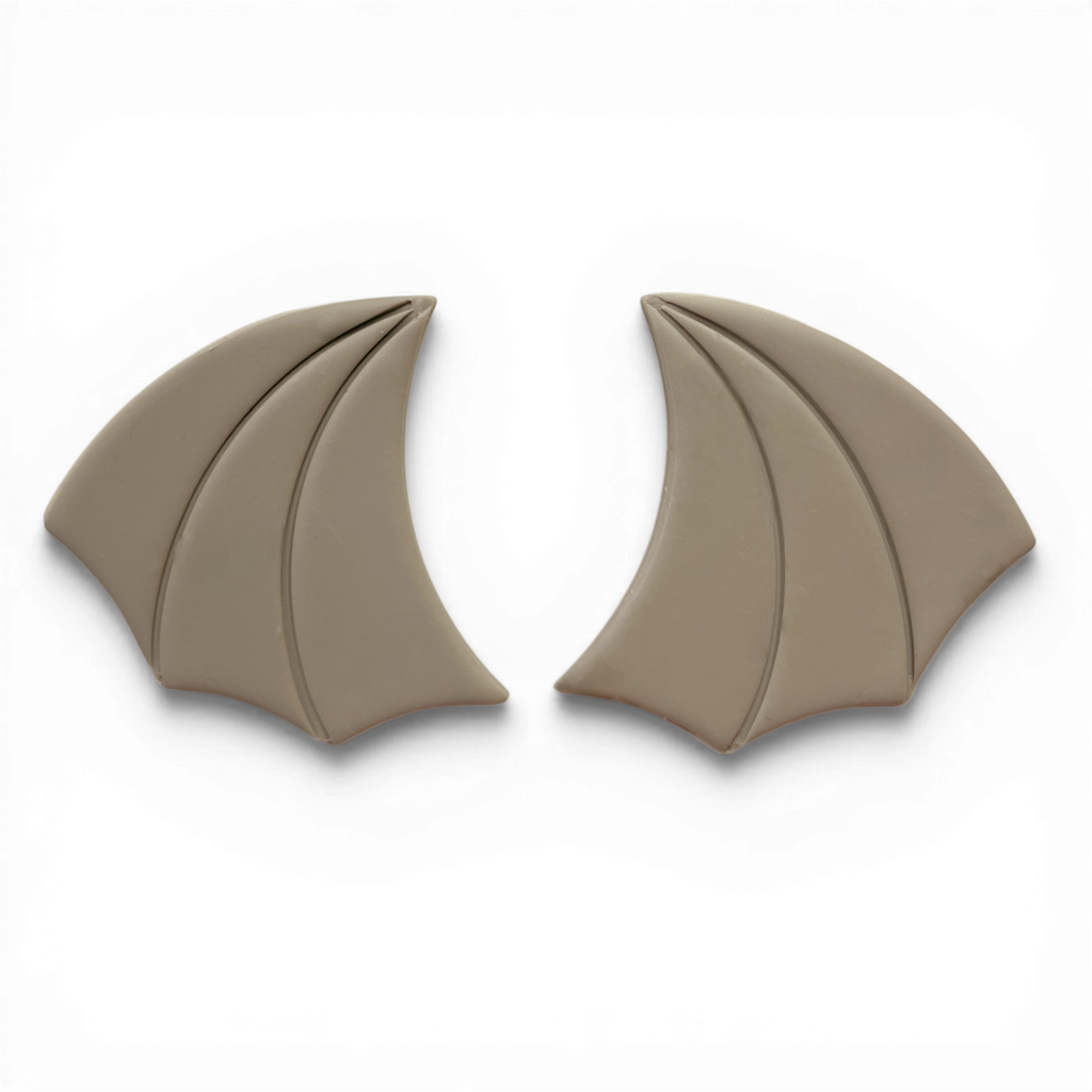 Polymer Clay Blue Bloodmoon Wing  Cutter Set of 2