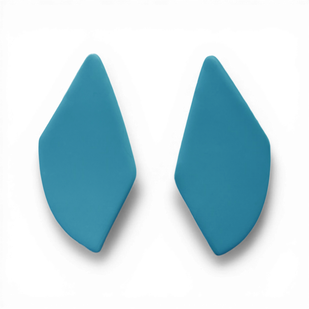 Polymer Clay Blue Ember Blade Cutter Set of 2