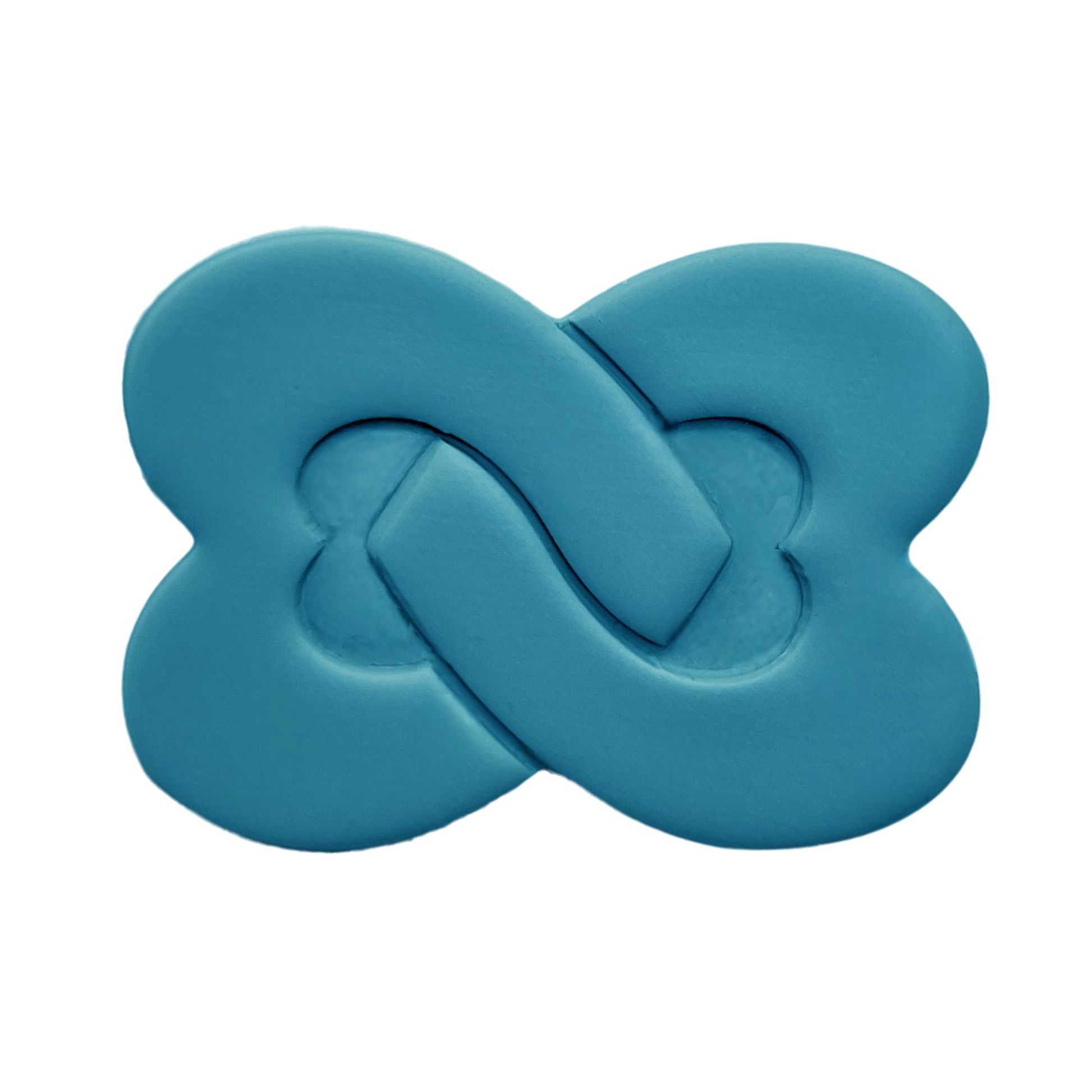 Polymer Clay Blue Entwined Hearts 2 Cutter