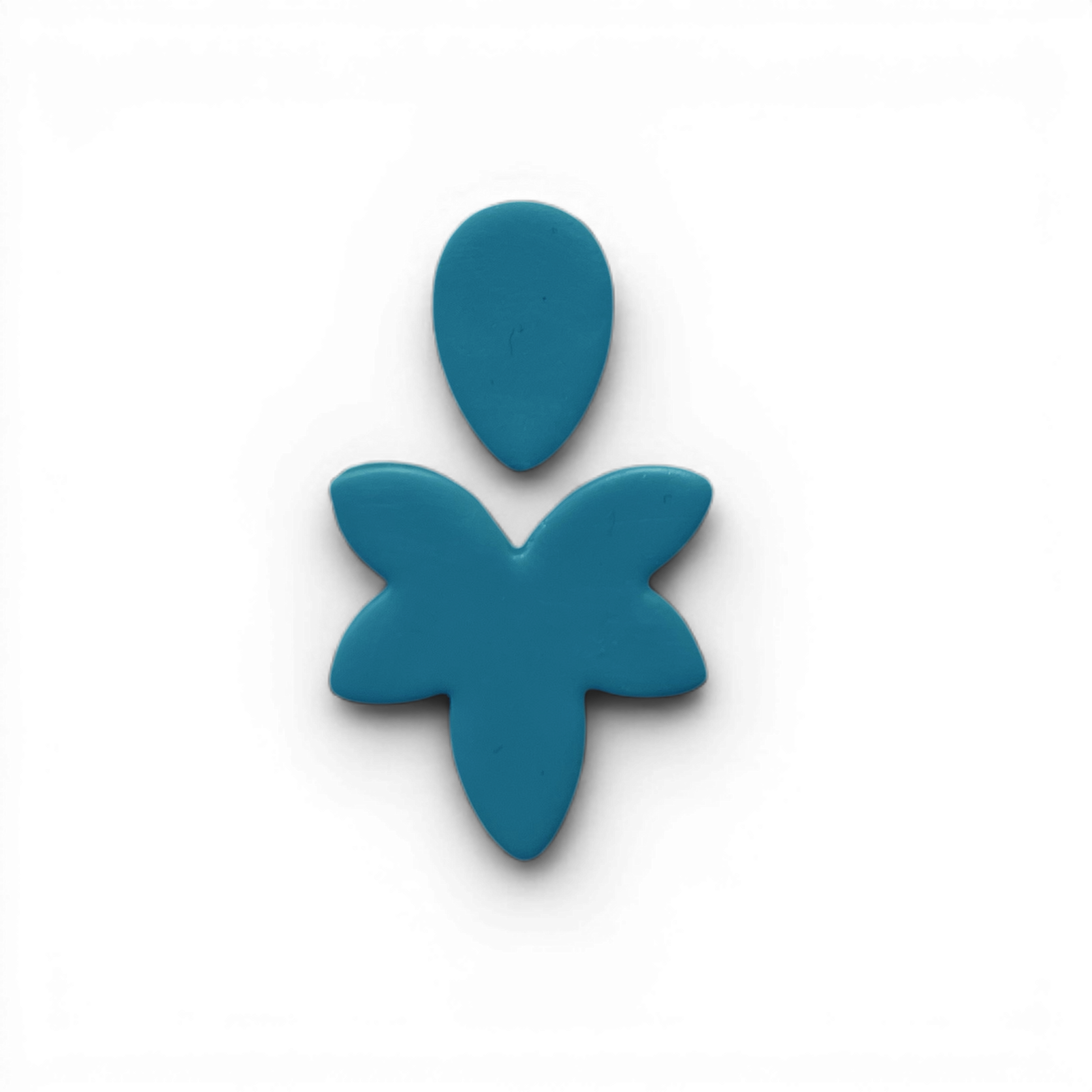 Polymer Clay Blue pearl flower Cutter