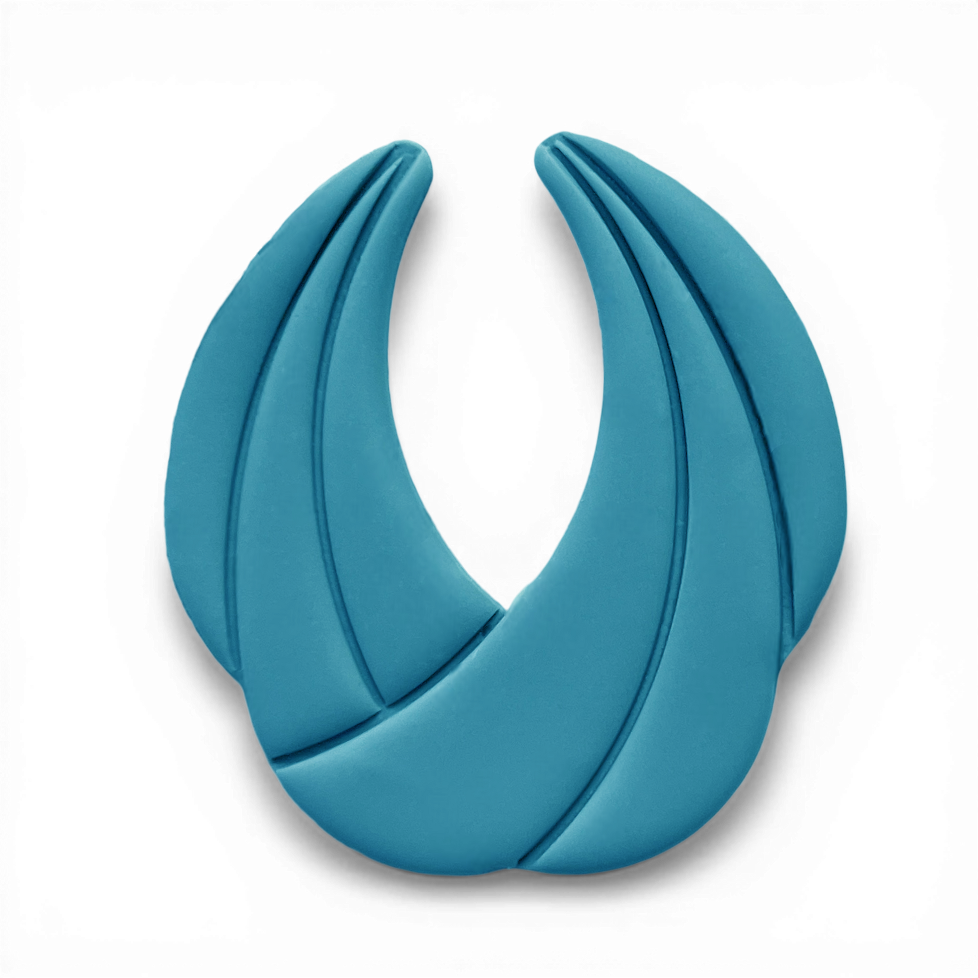 Polymer Clay Blue Petal Flame Cutter