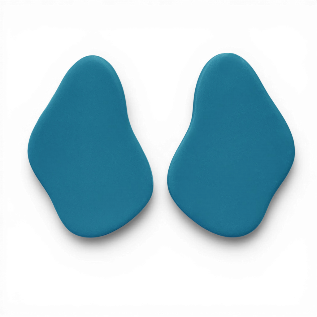 Polymer Clay Blue River Drop Cutter Set of 2