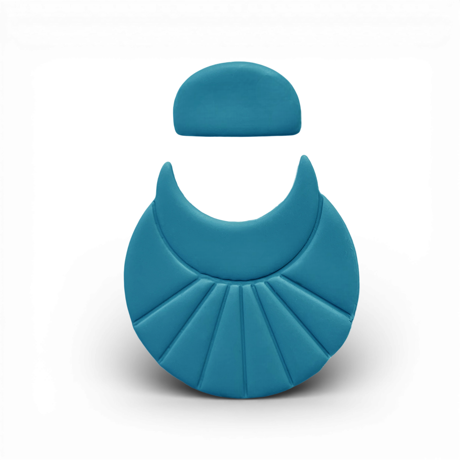 Polymer Clay Blue Crescent Halo Cutter