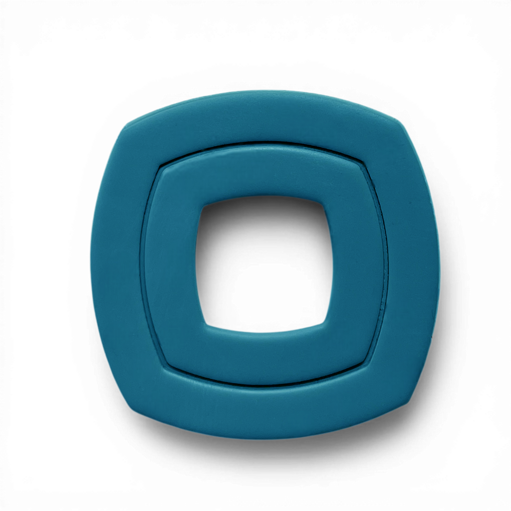 Polymer-Clay-Blue-curved-square-donut-embossed Cutter
