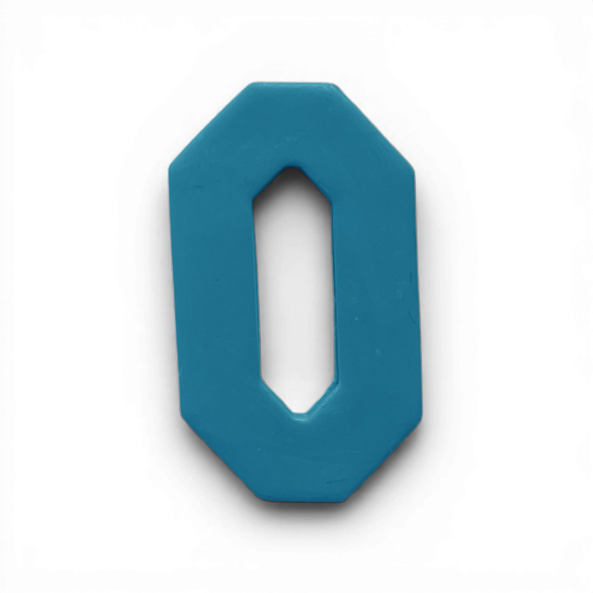 Polymer Clay Blue Long Octagon Donut Cutter