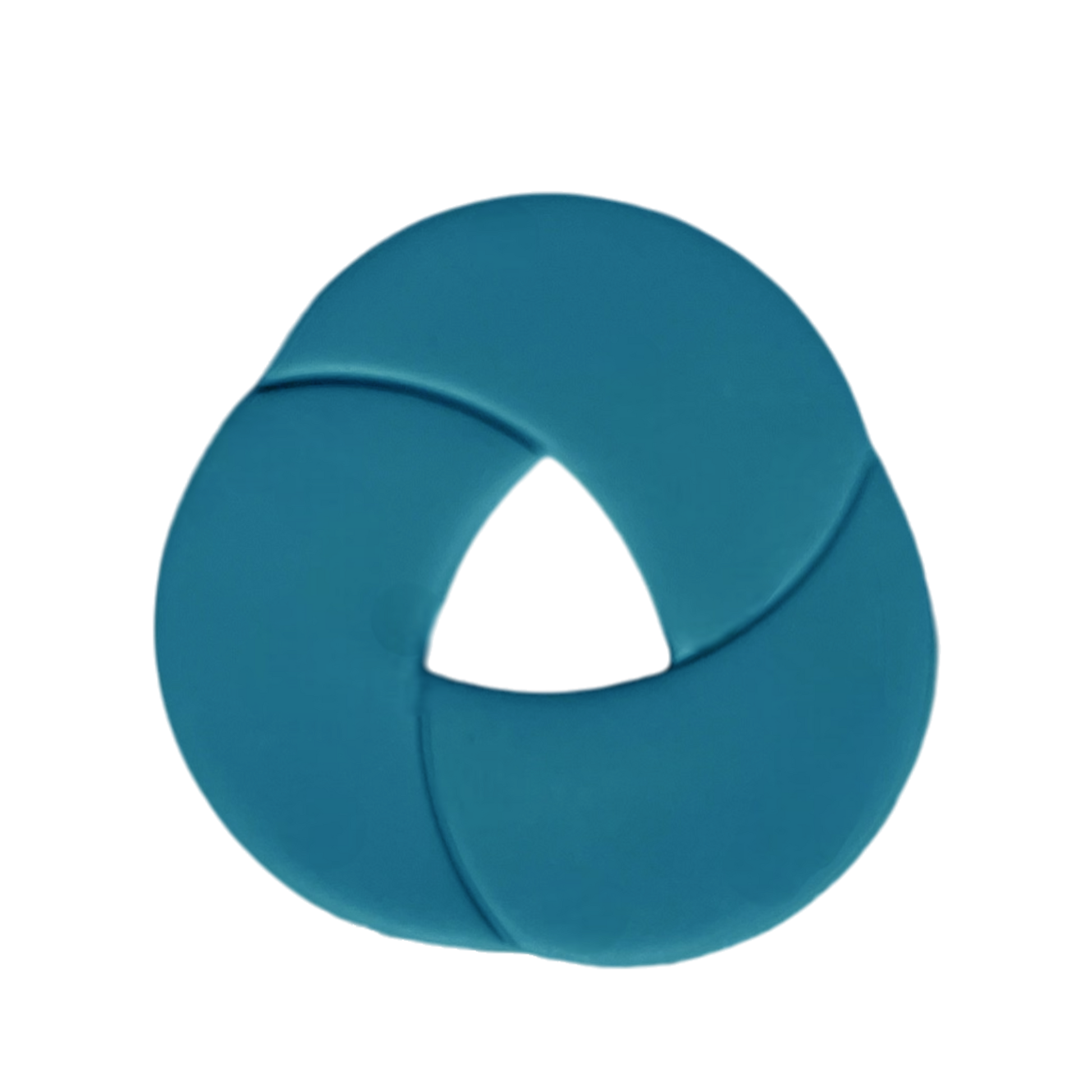 Polymer Clay Blue Twist Knot Ring Cutter